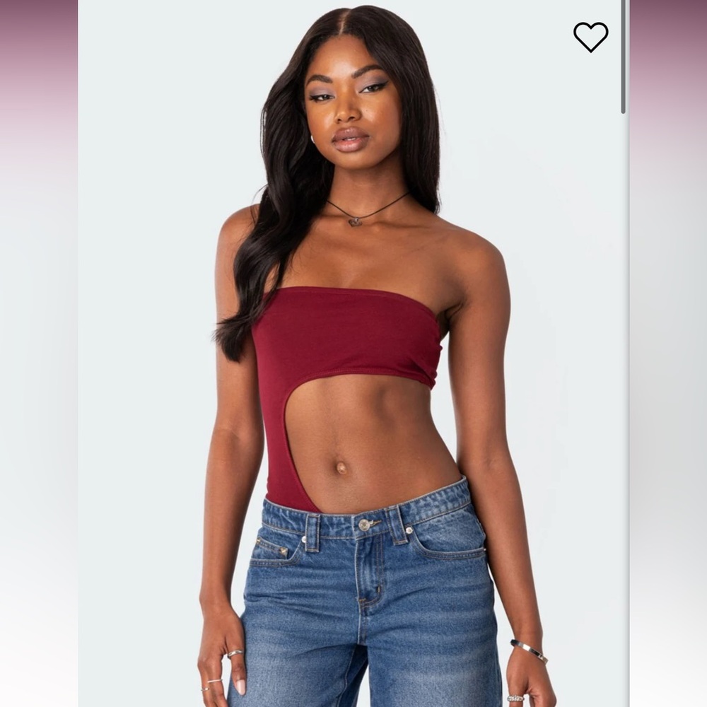 Edikted Indy Asymmetric Cut Out Bodysuit